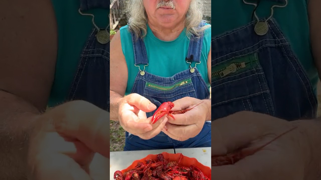 Eating The Best Part of The Crawfish. #crawfish #howto