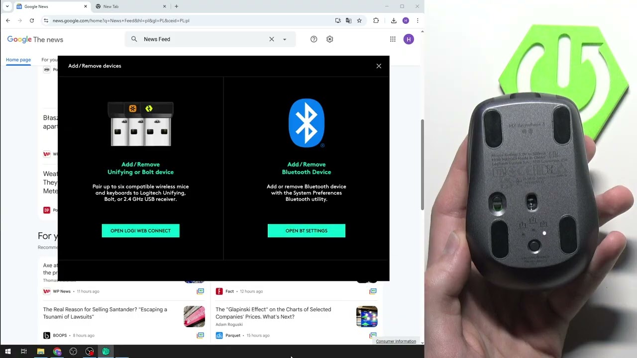 Logitech MX Anywhere 3 &ndash; How to Enter Pairing Mode