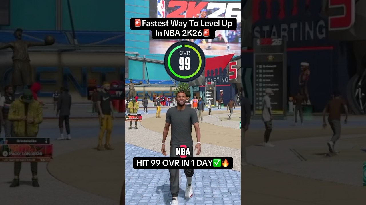 99 OVERALL IN ONE DAY ON NBA 2K26 #nba2k #nba2k26 #2k26