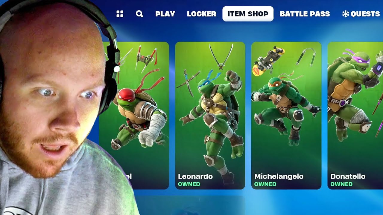 FORTNITE SENT ME THE TMNT SKINS EARLY