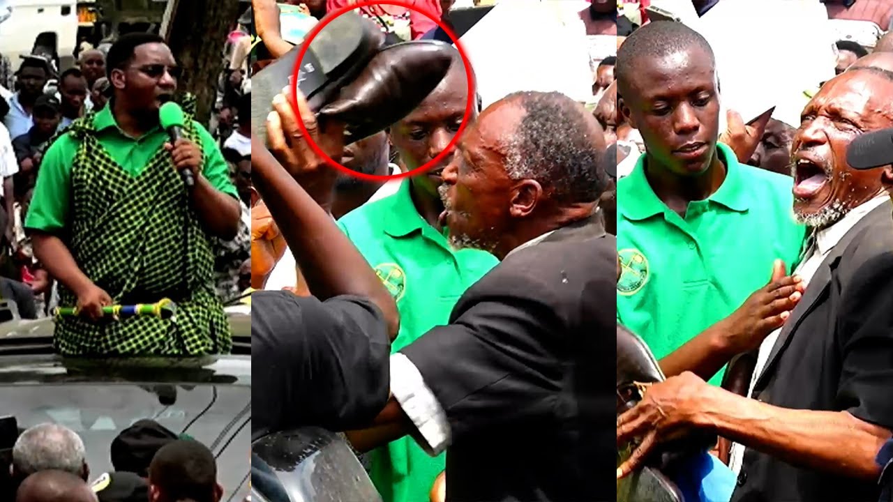 MZEE ALIA KWA UCHUNGU, AMTUPIA KIGOGO WA TAKUKURU KIATU 