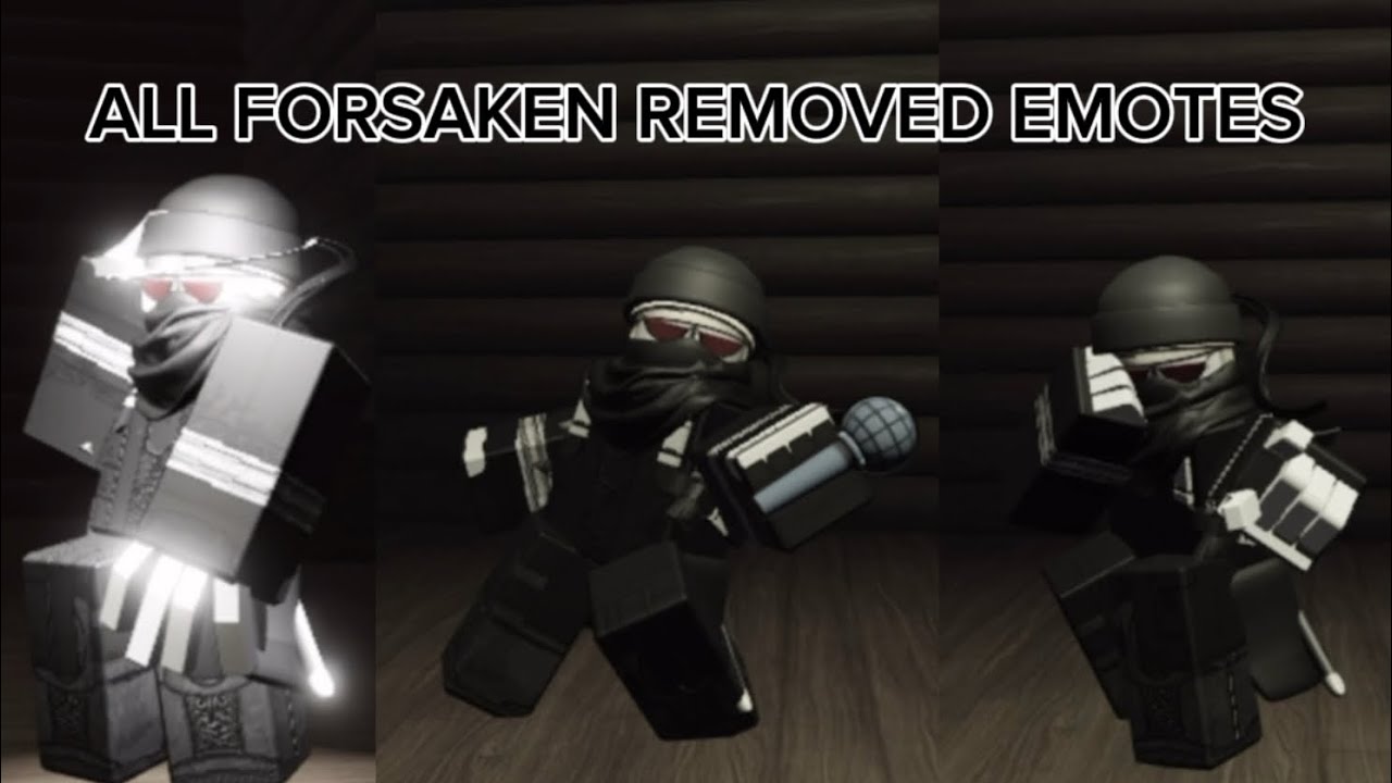 All Forsaken Removed Emotes! [OUTDATED]