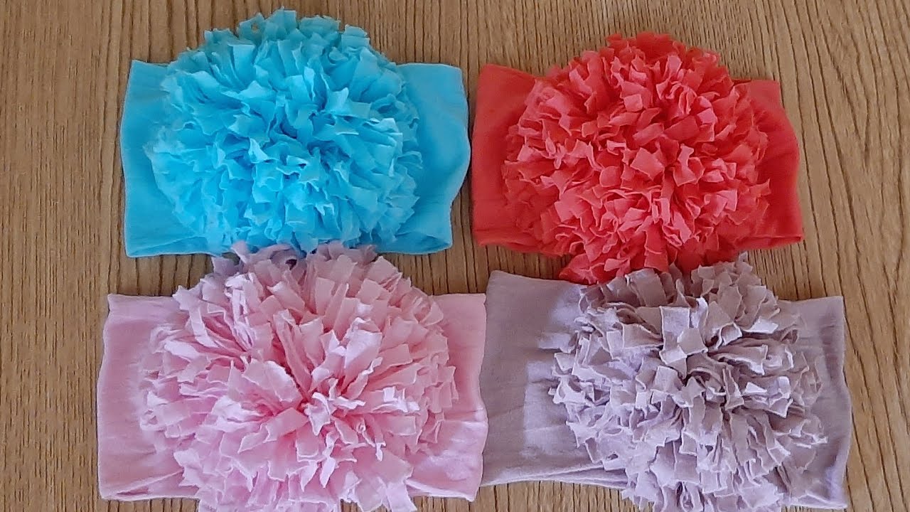 Como hacer un tiara de tubo de media esponjosa con 3 capas #MAYRALEON