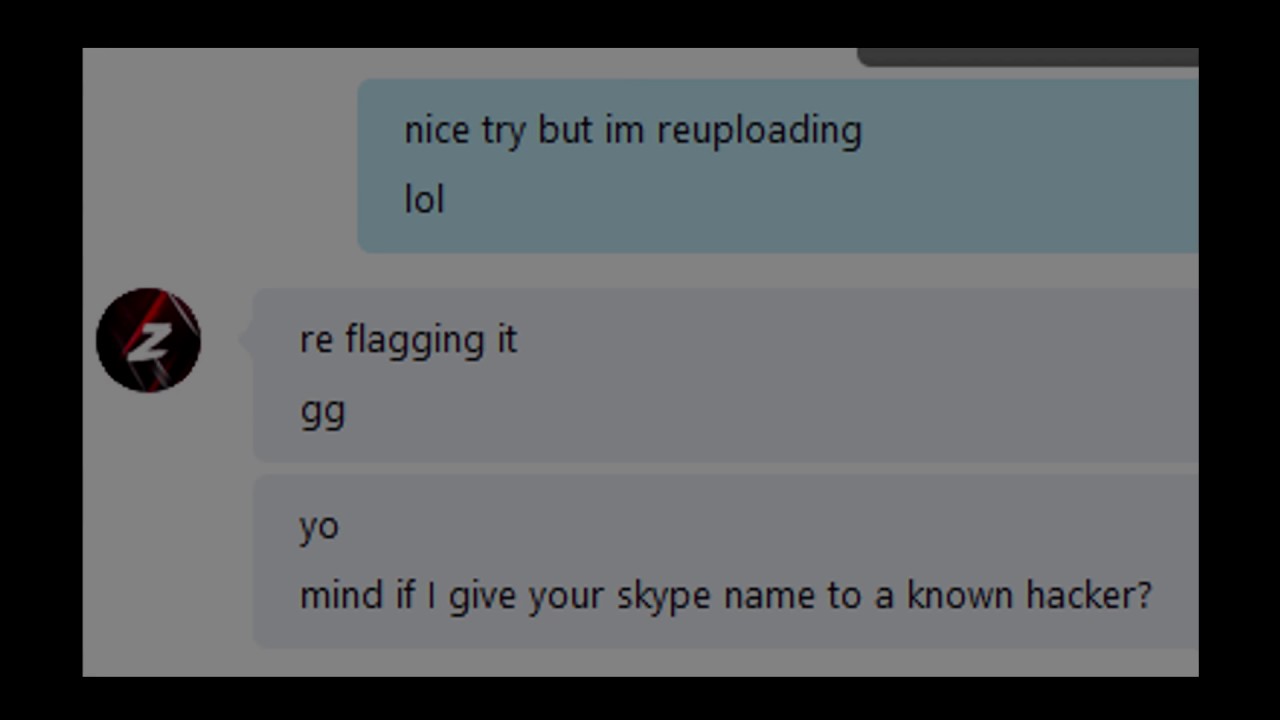 Zuiy threatens me with DoX + channel deletion for exposing him