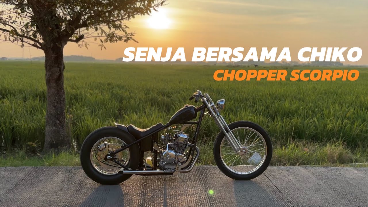 SENJA BERSAMA CHIKO NYORIDE 🏁 #cirebon #cirebonbanget #cirebonmotovlog #chopperstyle