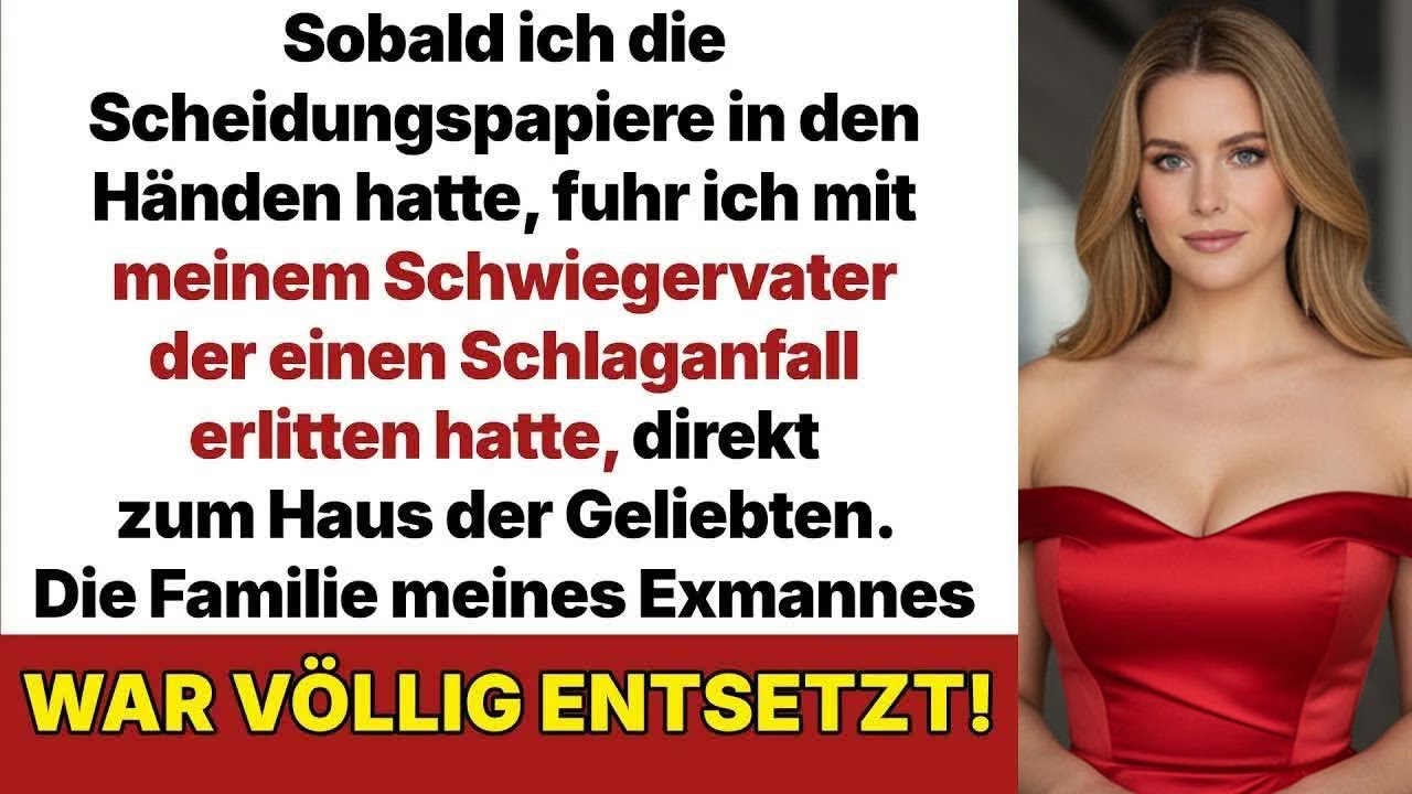 Nach der Scheidung ließ ich meinen Schwiegervater mit Schlaganfall im Haus der Geliebten zurück