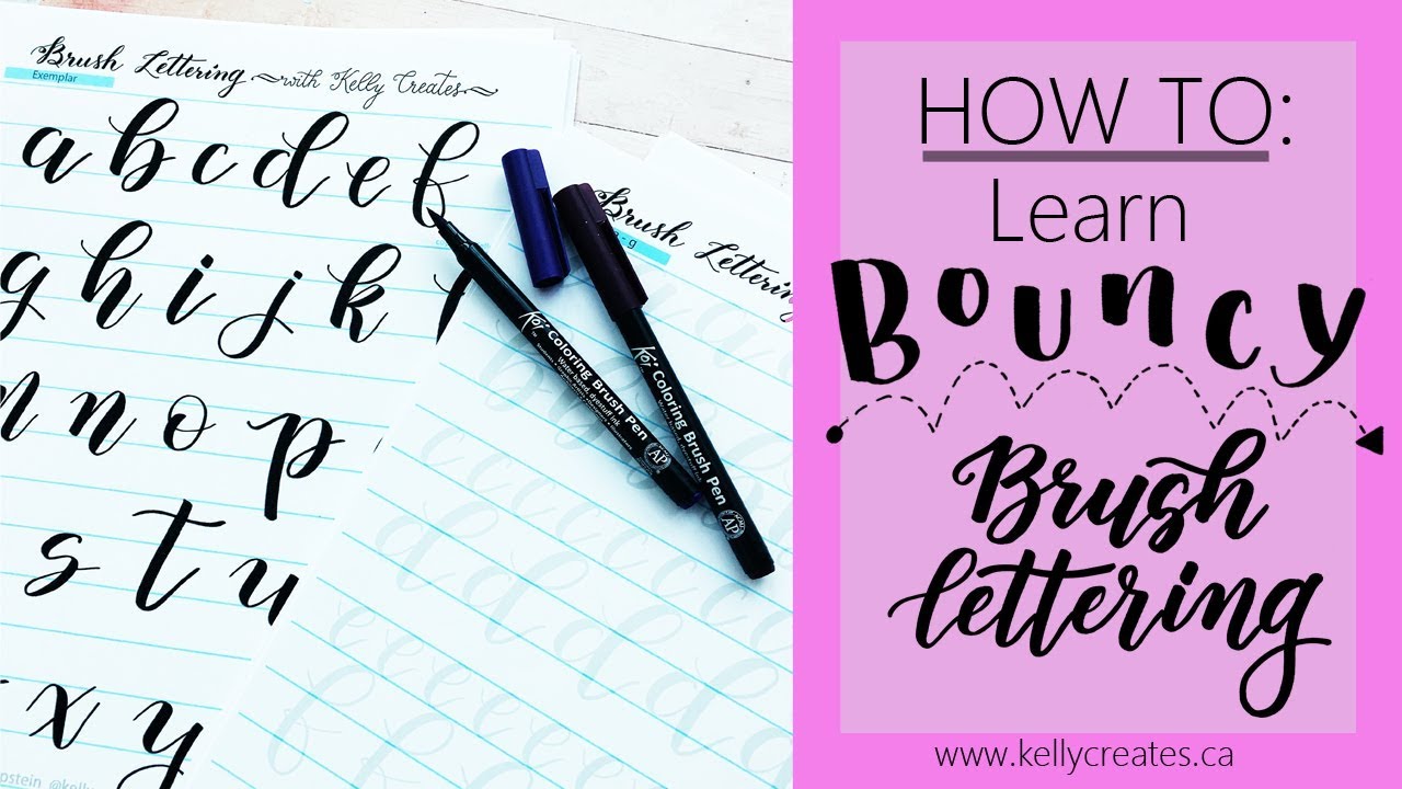 HOW TO: Learn Bouncy Brush Lettering