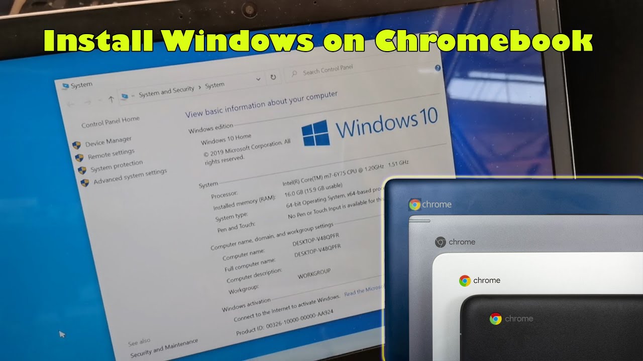 How to Install Windows 10 on Chromebook With USB