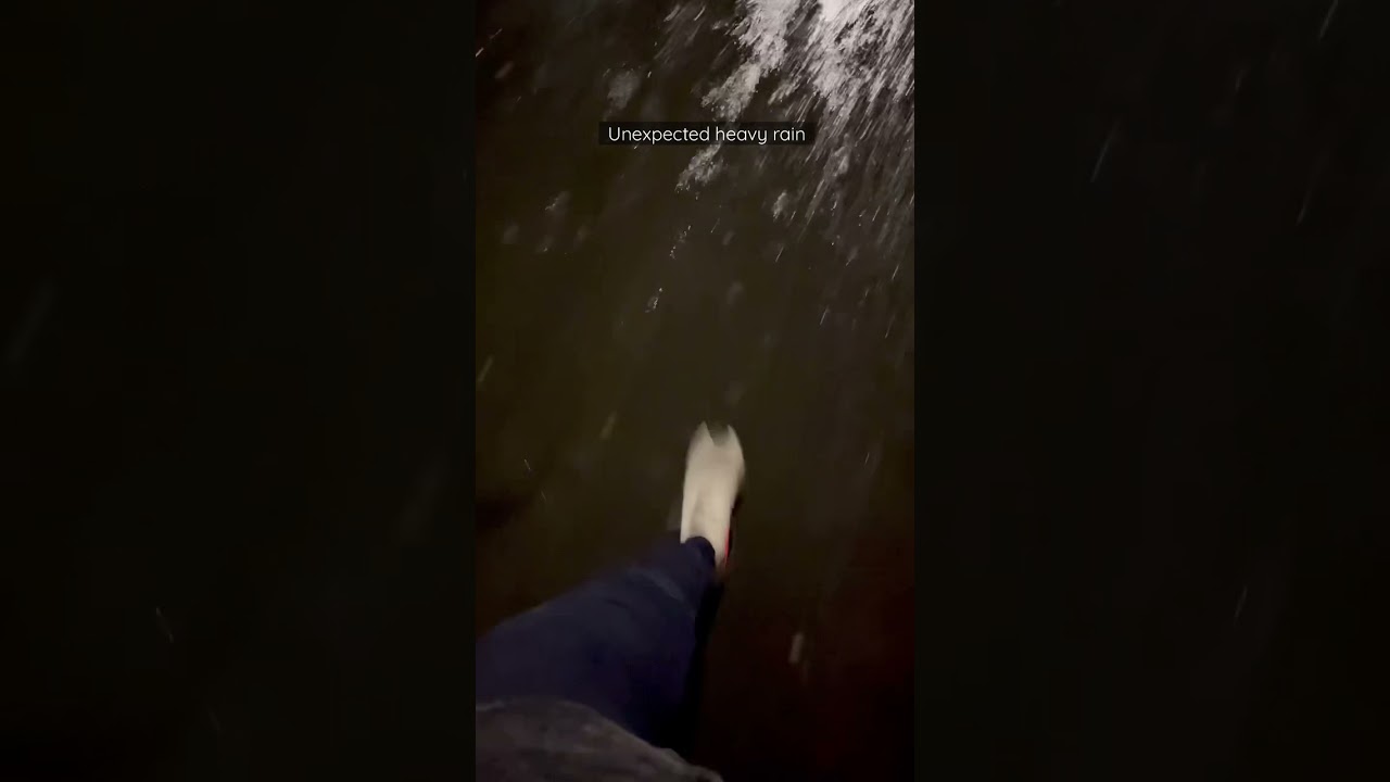 Wet adidas ultraboost in the heavy rain 🌧