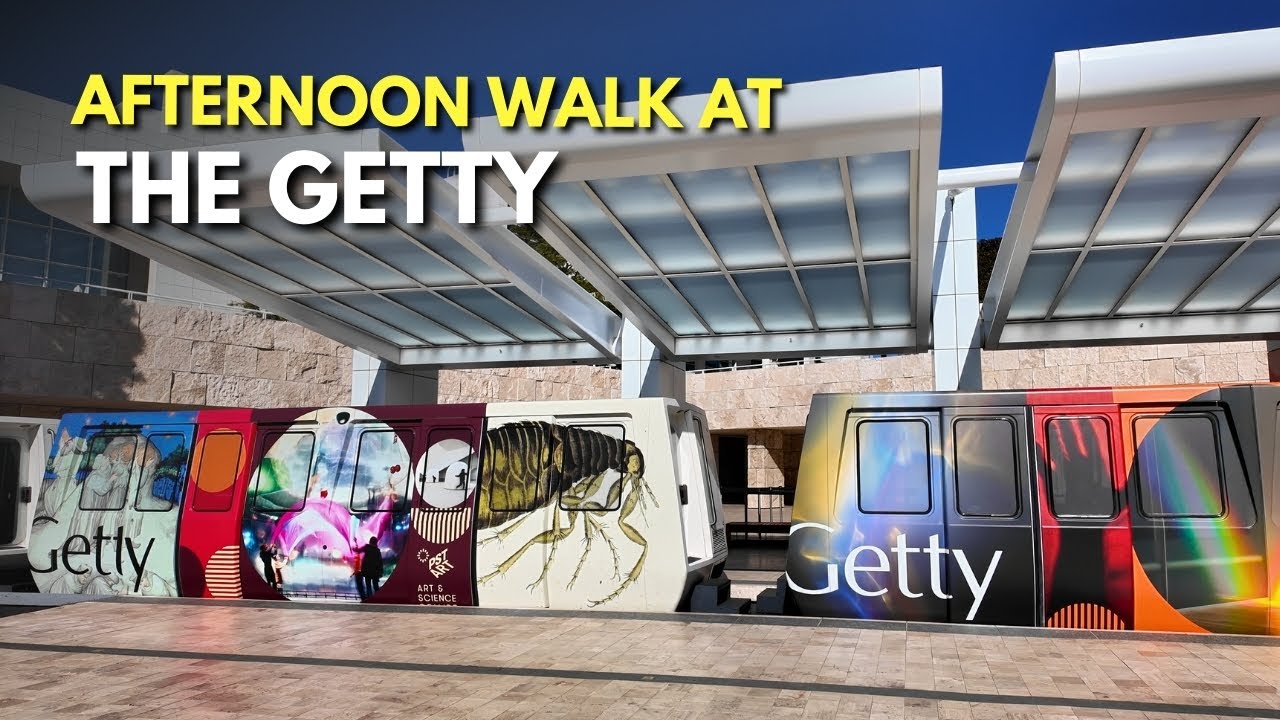 Afternoon Walk at the Getty Museum 🎨 Relaxing 4K LA