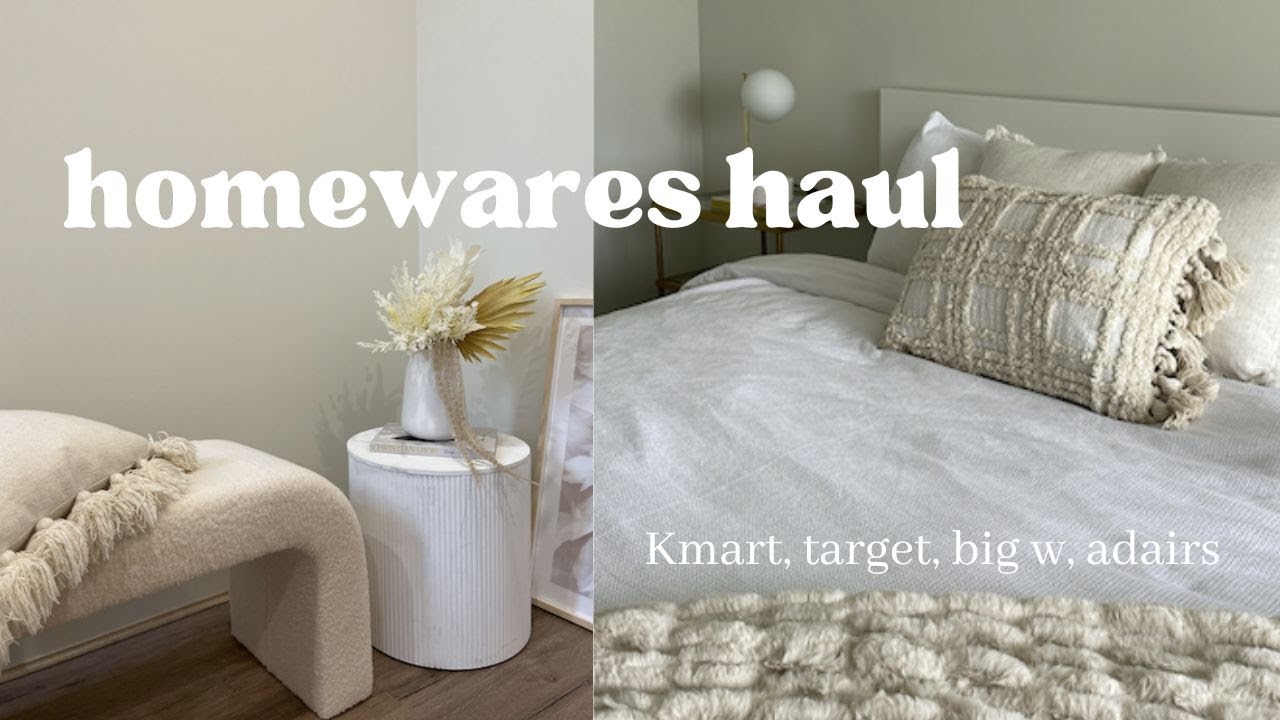 HOMEWARES HAUL // Kmart, target, big w, adairs