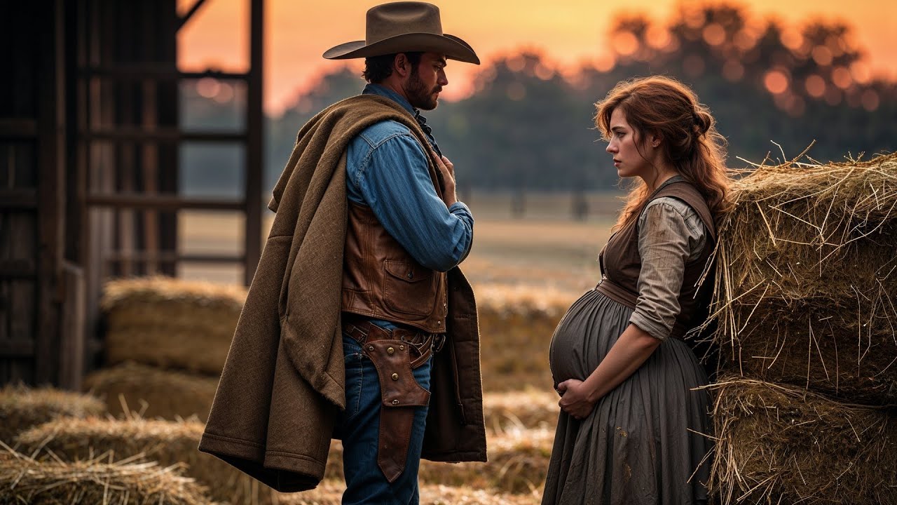 Pregnant Stranger Hid In The Barn Hay, The Cowboy Covered Her With His Coat And Kept Watch