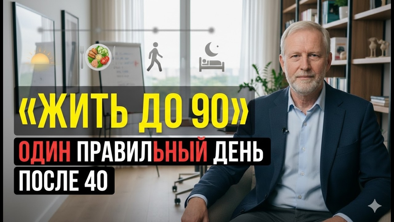 ОДИН ДЕНЬ ЗДОРОВОГО ЧЕЛОВЕКА, КОТОРЫЙ ПРОДЛИТ ЖИЗНЬ НА 7–10 ЛЕТ.