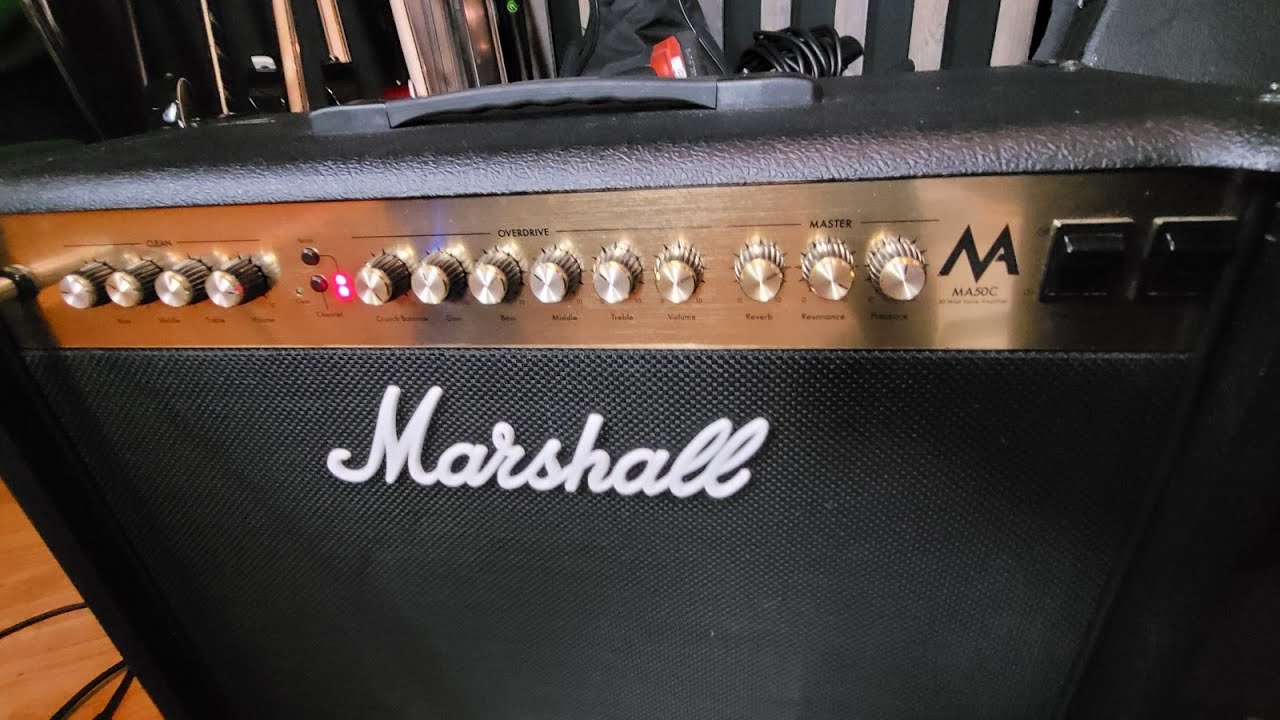 Best affordable Marshall ever. MA50C Eminence spkr. (Humming from bad disturbance inhouse.)