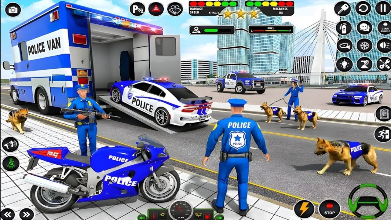 🚓 Police Car Chase Simulator 3D – Real City Cop Pursuit Gameplay (Android)