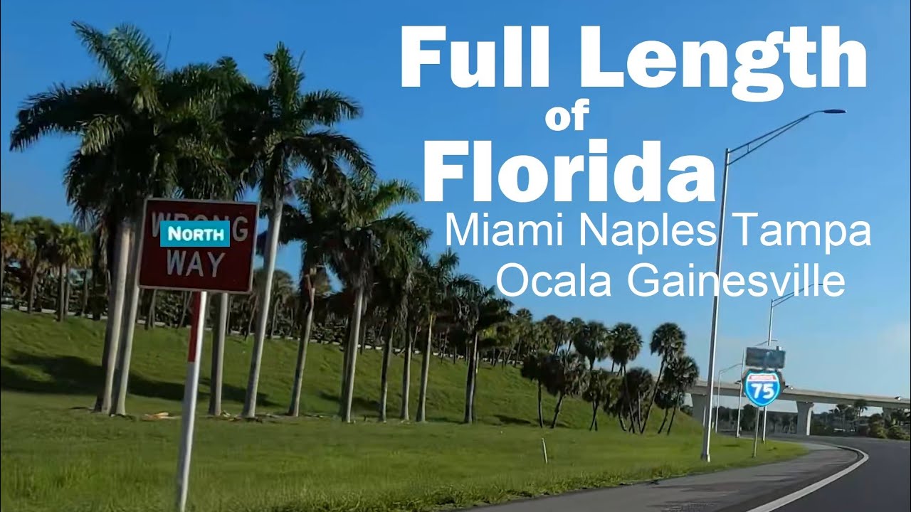 Florida I-75 Full Length Northbound on Southbound Lanes 4K60