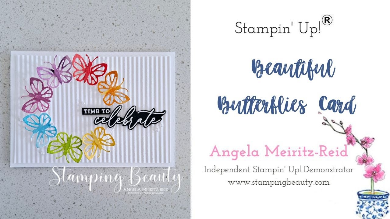 BEAUTIFUL BUTTERFLIES CARD  | FACEBOOK LIVE
