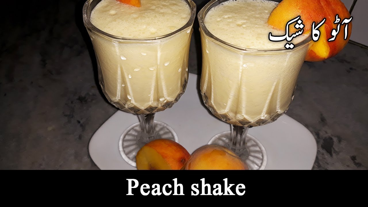 peach shake-how to make a peach shake-easy shake recipe-gul kitchen