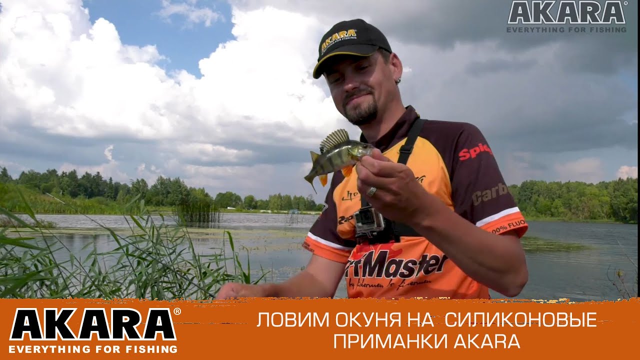 Ловим окуня ультралайтовым спиннингом на силиконовые приманки AKARA.