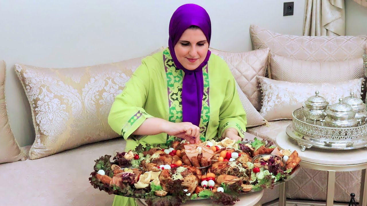 واخيرا جلست في داري ودرت لحبابي عراضة دالنفس🥰دجاج معمر ومحمر ومرافقات خطيييرة بالزاف 💪👌/سيكار.....