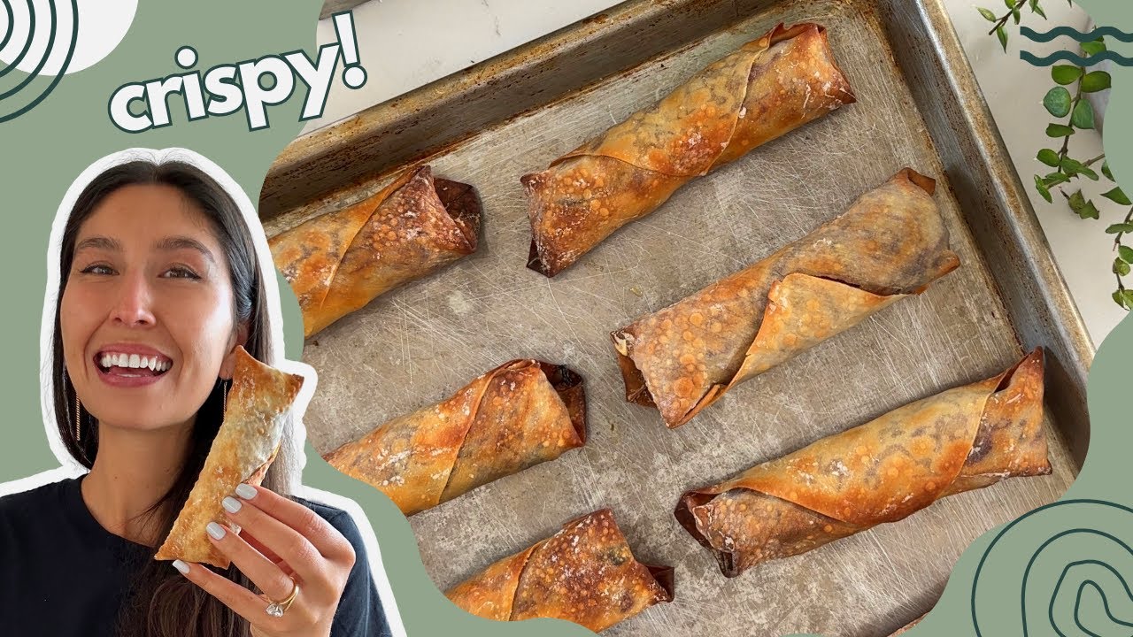 Crispy Baked Egg Rolls Recipe | Maxi's Kitchen