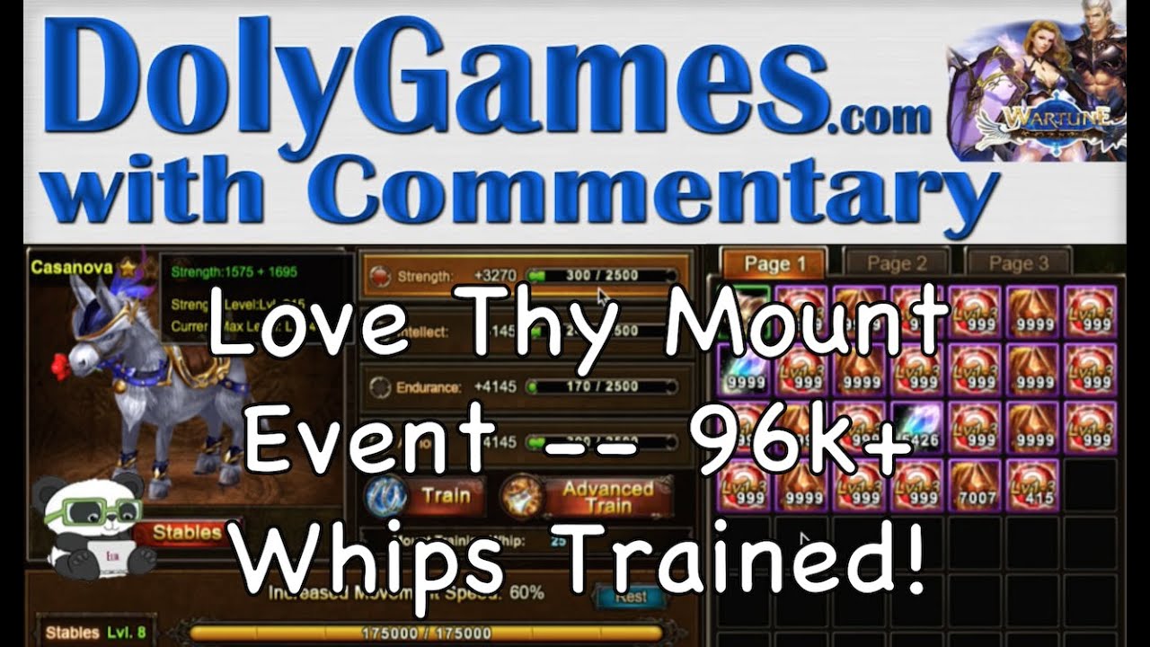 ➜ Wartune Guide - Love Thy Mount Event -- 96k+ Whips Trained!