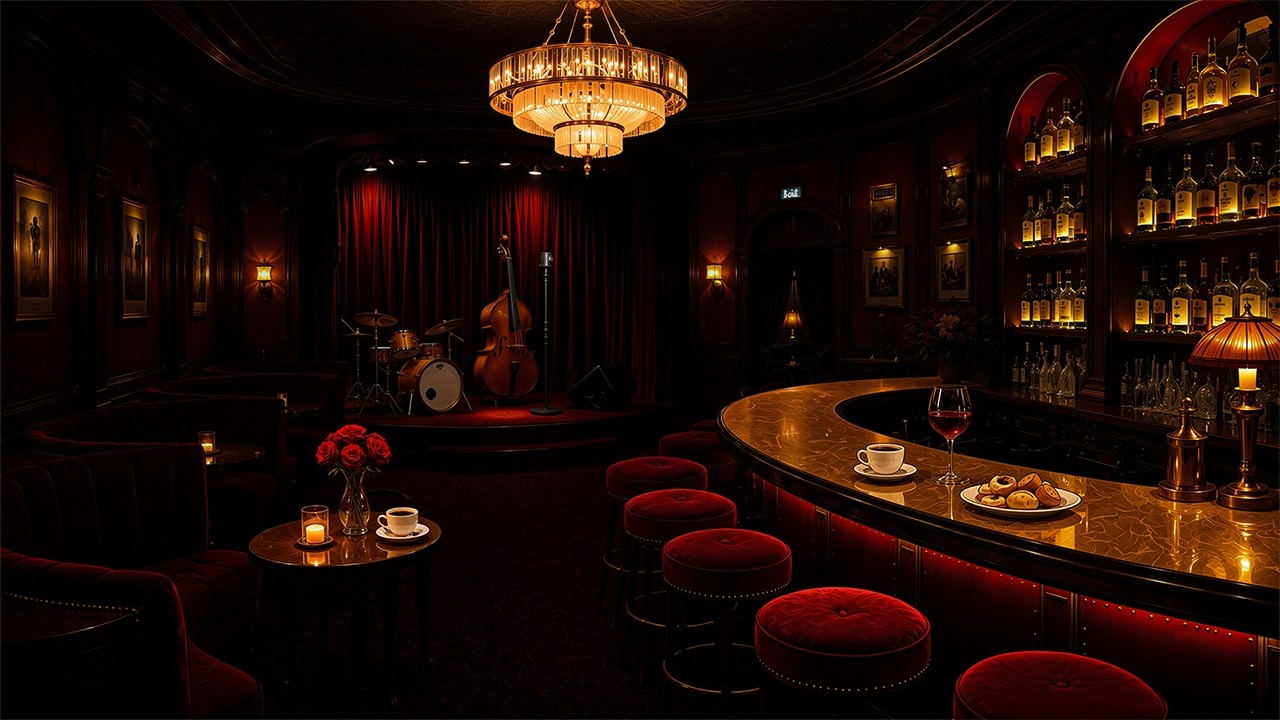 1940's noir jazz lounge on a rainy night | vintage jazz for relaxing & deep focus (w/ rain asmr)