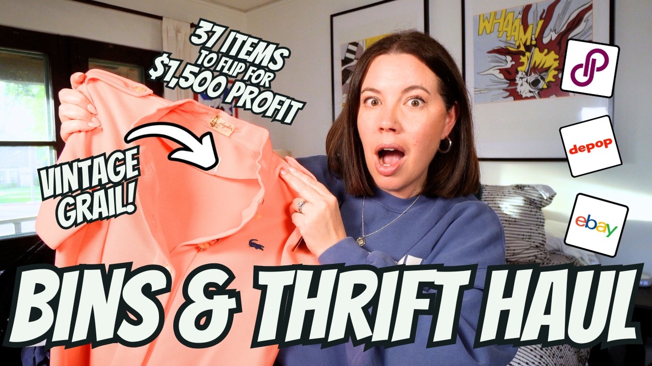 I Wish I Could've Stayed & Sourced ALL DAY!  37 Items to resell on Poshmark and Ebay - $1500 Profit!