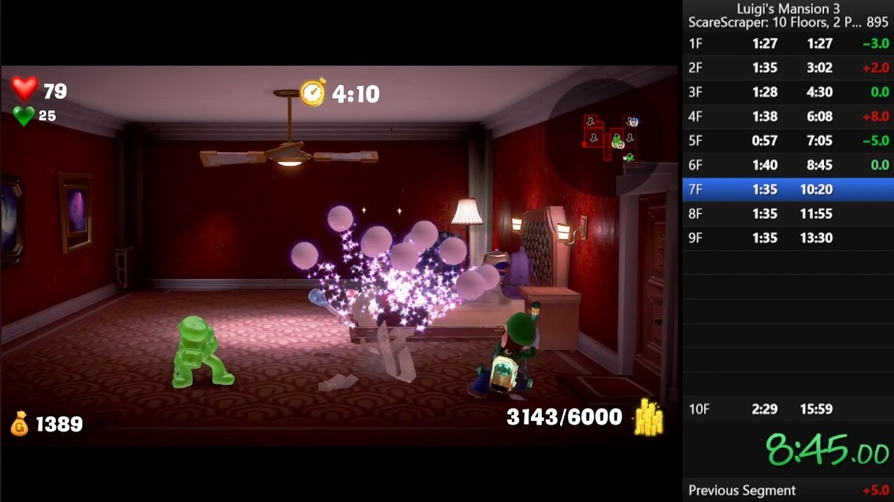 Luigi's Mansion 3 ScareScraper Speedrun: 2 Player RS Money Mission in 