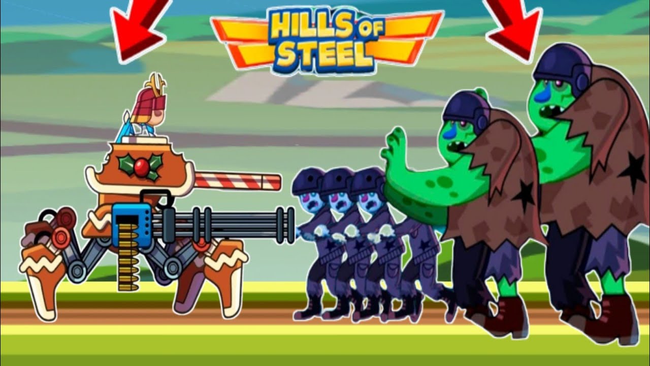 TANK ARACHNO in NEW MODE: TANK VS ZOMBIE in Hills of Steel