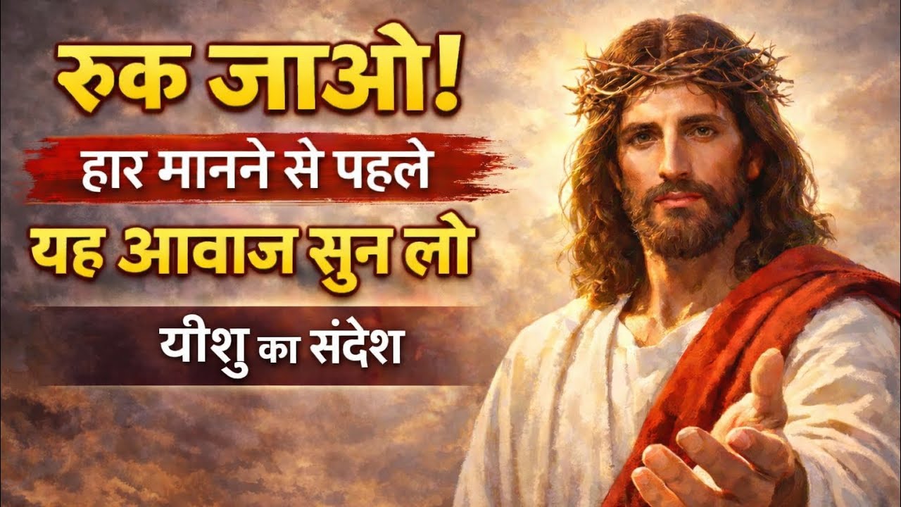 रुक जाओ! हार मानने से पहले यह आवाज़ सुन लो | यीशु का शक्तिशाली संदेश | Jesus Message Hindi