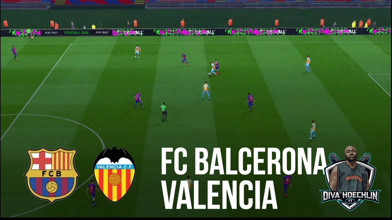 🔴LIVE : Fc Barcelona vs Valencia | La Liga 25/26 Match  PES Gameplay