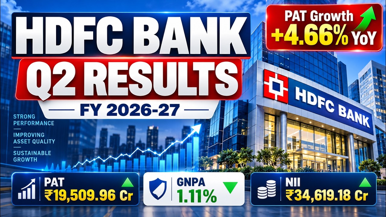 Результаты HDFC Bank за 2-й квартал: рекордная прибыль ₹19 510 кр! Скрытые NPA упали до 1,11%? 🚀