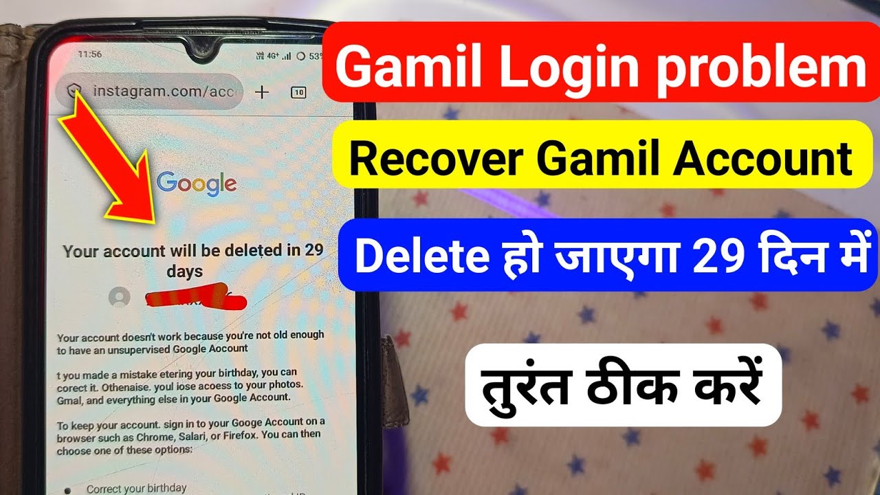 Fix Your account will be delete in 29 day problem nothing phone |  how to recover gmail account