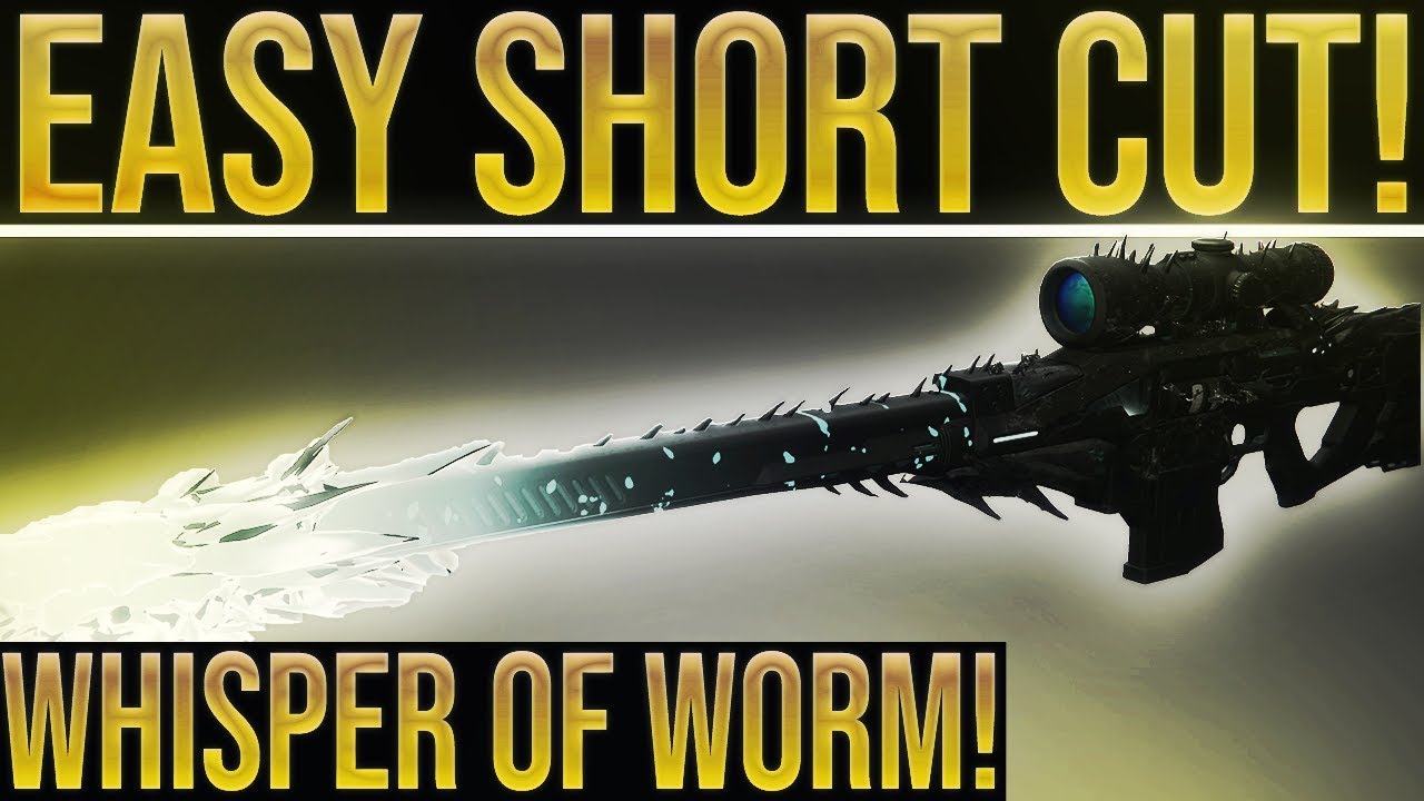 Destiny 2. ULTIMATE SHORTCUT!! Easy Whisper of Worm Quest (Black Spindle), Best Load Out & More!