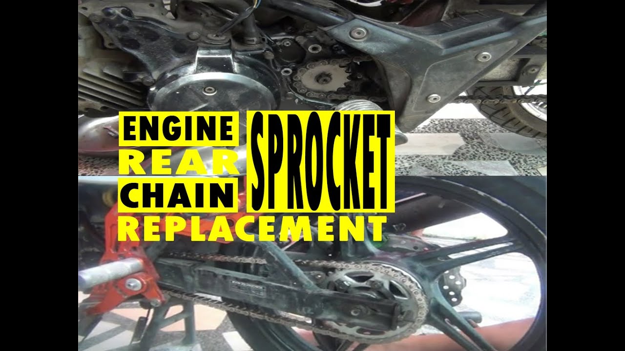 How to Replace Chain, Engine and Rear Sprocket  on Our Athlete / Fury 125