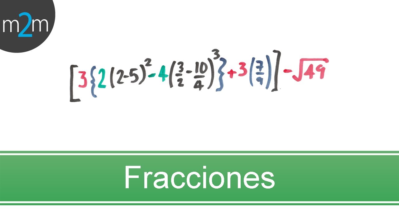 ✅ Operaciones Combinadas con Fracciones │ ejercicio 1