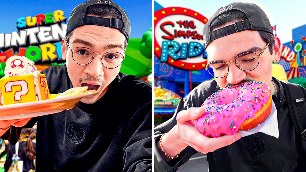 ASI LUCE LA COMIDA DE MARIO BROS Y LOS SIMPSONS EN UNIVERSAL STUDIOS 😱