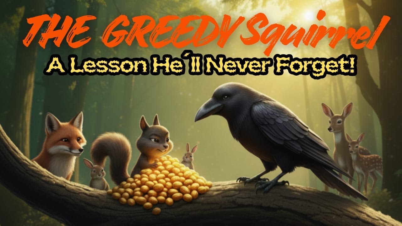 🐿️The Missing Nuts 🪶 | Squirrel and Crow Story | Moral Story for Kids | Little Wisdom World l