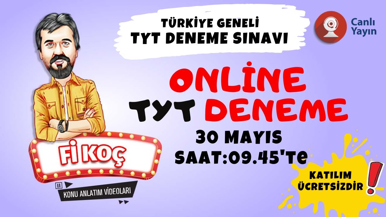 Kafadengi Online TYT Deneme Sınavı #3 |Fi Ko&ccedil;|