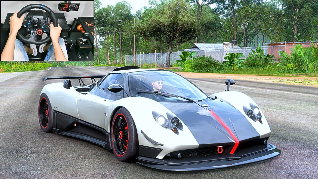 (1206HP) Pagani Zonda Cinque Roadster | Forza Horizon 5 | Logitech G29 | Gameplay