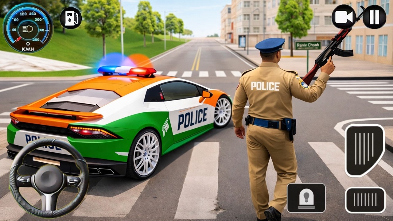 Police Car Chase Simulator 3D – Real City Cop Pursuit Gameplay Android