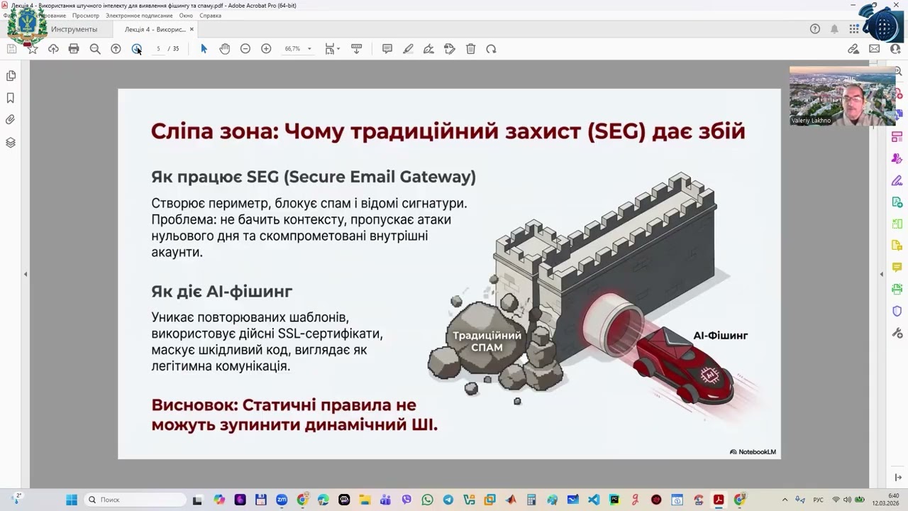 Лекція | Використання штучного інтелекту для виявлення фішингу та спаму