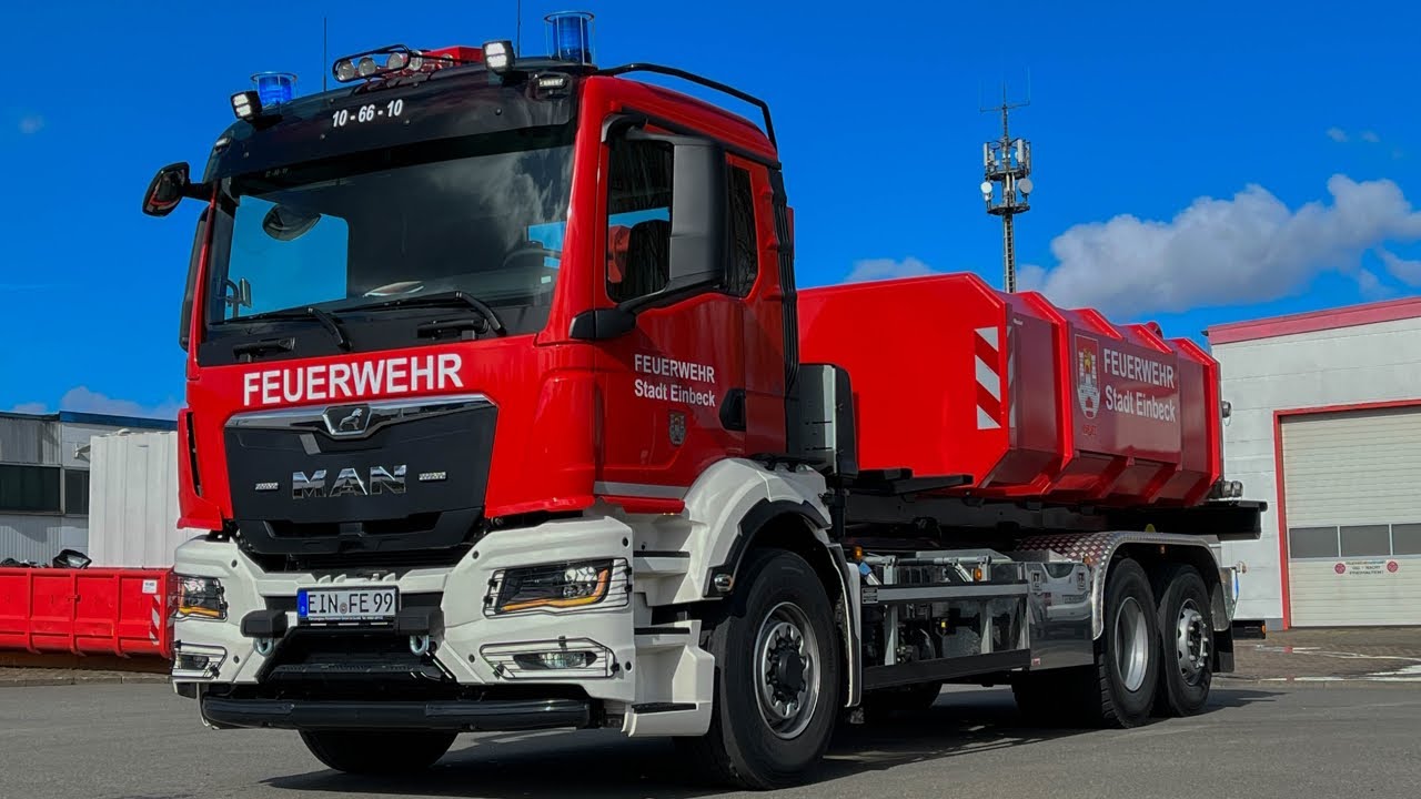 Neues WLF der Feuerwehr Einbeck | AB-Wasser | MAN Wechsellader