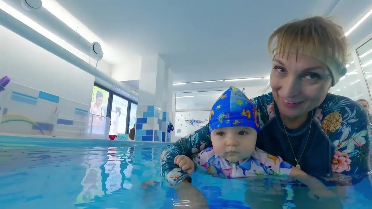 Как мы с Марусей в фильме снимались #грудничковоеплавание