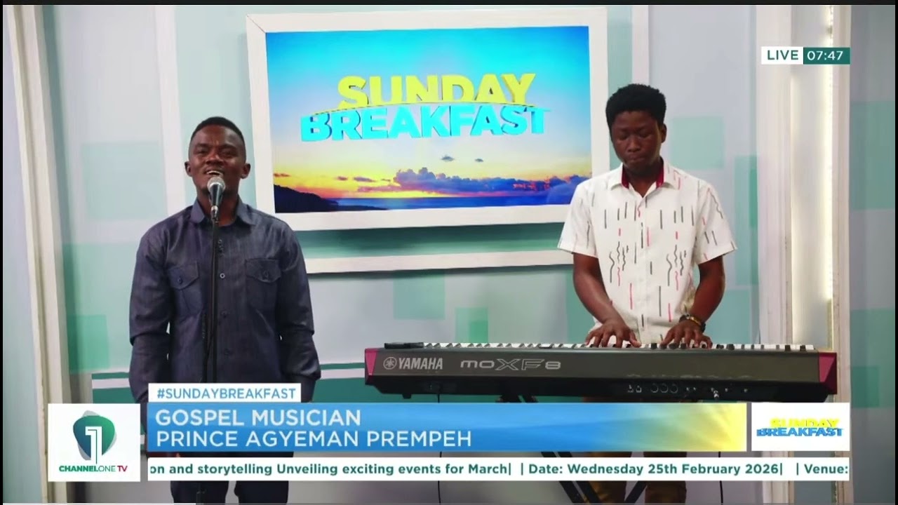 A time of worship at @Channel1TVGH  Sunday Breakfast show . 