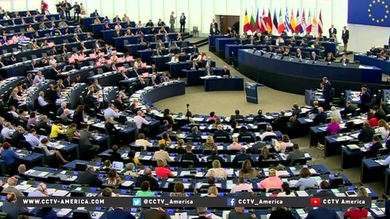 Greek Prime Minister Alexis Tsipras entered the European Parliament