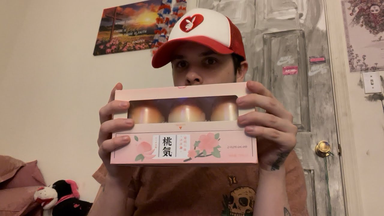 ASMR~I Finally Tried That Viral Peach Ice Cream 