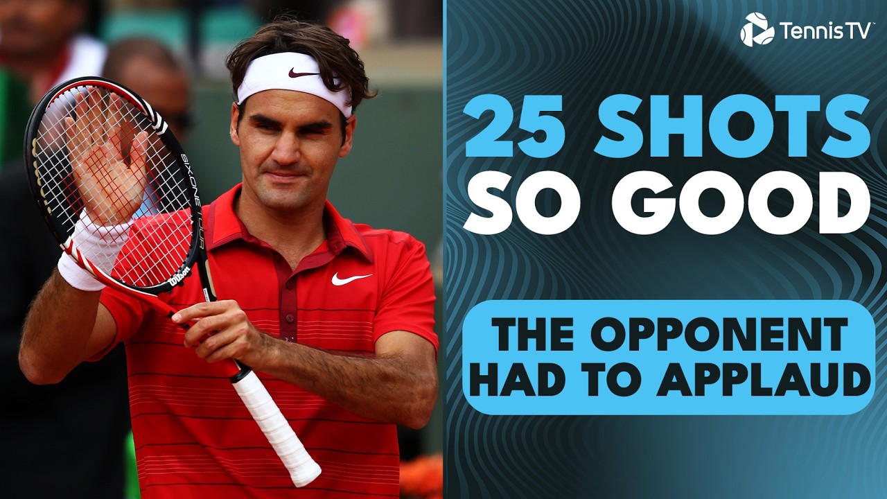 25 Tennis Shots SO GOOD the Opponent Had to Applaud 👏