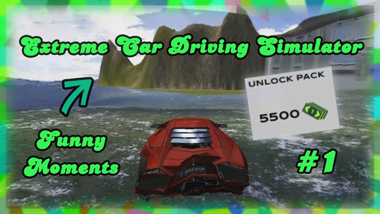 OUT OF MAP, STUNTS, CAR PACKS,... - Extreme Car Driving Simulator Funny Moments #1